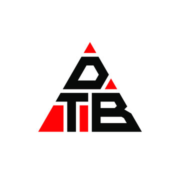 DTB triangle letter logo design with triangle shape. DTB triangle logo design monogram. DTB triangle vector logo template with red color. DTB triangular logo Simple, Elegant, and Luxurious Logo. DTB 
