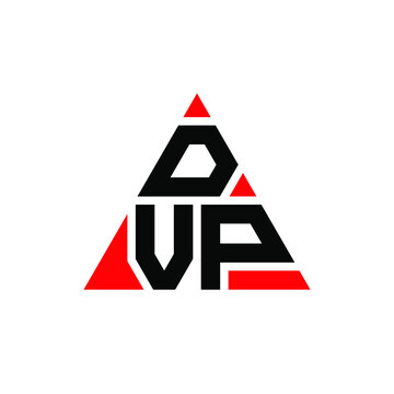 DVP triangle letter logo design with triangle shape. DVP triangle logo design monogram. DVP triangle vector logo template with red color. DVP triangular logo Simple, Elegant, and Luxurious Logo. DVP 