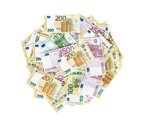Euro banknotes. European money currency.