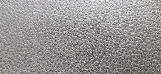 Vintage old style or design blank black and white color artificial leather skin sheet surface background texture pattern with copy space. Horizontal beautiful close up macro detail flat lay top view.