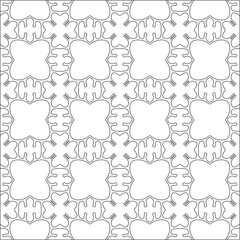 Vector pattern with symmetrical elements . Modern stylish abstract texture. Repeating geometric tiles from striped elements.
