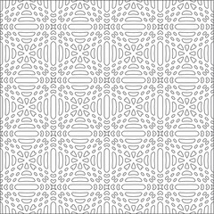 Vector pattern with symmetrical elements . Repeating geometric tiles from striped elements.