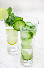 sparkling water with various flavors and fruits