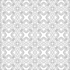 Vector geometric pattern. Repeating elements stylish background abstract ornament for wallpapers and backgrounds. Black and white pattern.