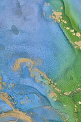 Obraz premium Alcohol ink art.Mixing liquid paints. Modern, abstract colorful background, wallpaper. Marble texture.Translucent colors