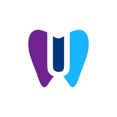 Unique Logo Design Combination of Letter U and Dental