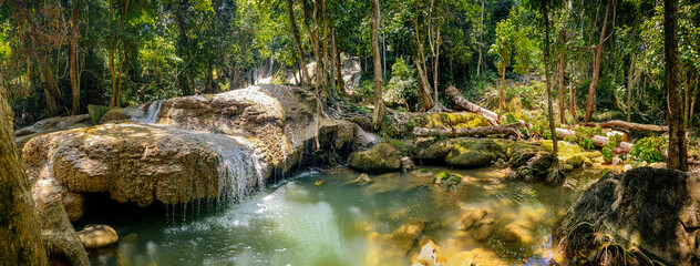 Pha Tad Waterfall in Kanchanaburi, Thailand