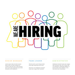 We are hiring minimalistic flyer template