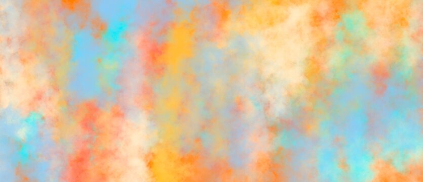Cute Ombre pastel abstract background. Sweet soft candy cotton fairy theme. Girly illustration for card. Paint line pencil color. © Nalinee