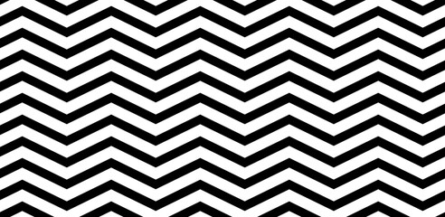 Abstract seamless black and white pattern. Fabric regular texture zig-zag black white background. Modern design