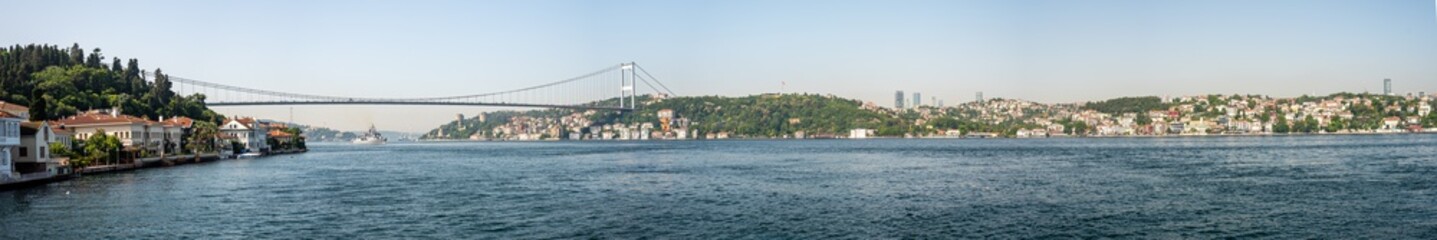 Fototapeta na wymiar İstanbul - Turkey - 07.22.2021: Bosphorus Bridge