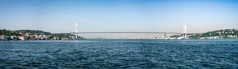 Istanbul - Turkey - 07.16.2021: Bosphorus Bridge