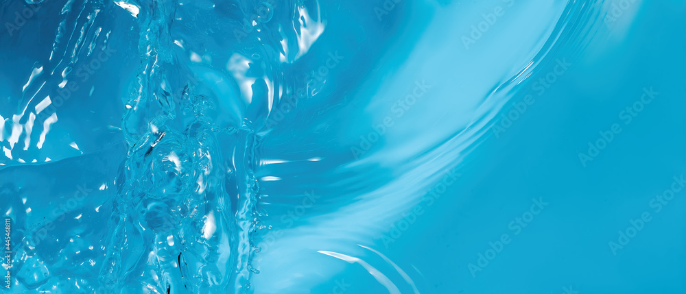 Poster transparent water with waves background copy space
