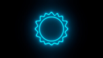 Neon model of the virus