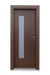 front of wooden door