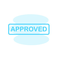 Illustration Vector Graphic of approved label icon