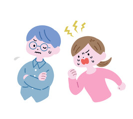 ヒステリックな妻とたじたじな夫