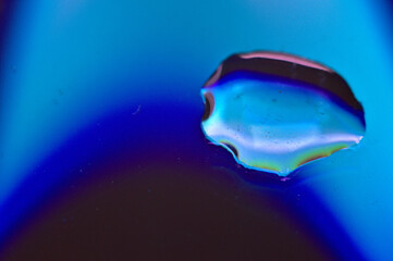 waterdrop on a blue background