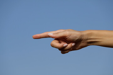 hand on the background