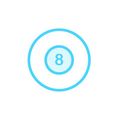 Illustration Vector Graphic of  Billiard icon