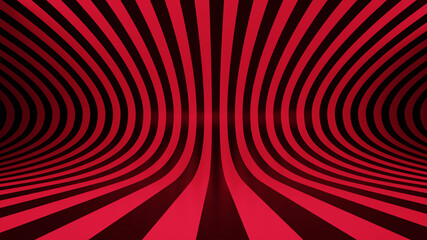 3D rendering red background abstract pattern wall floo