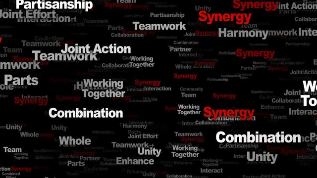 SYNERGY Keywords Animation, Background, Loop, 4k
