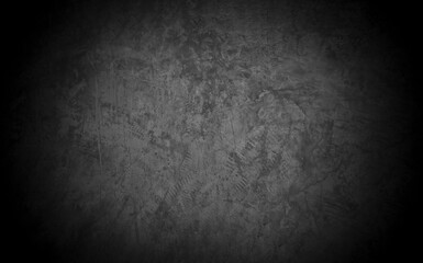 Old wall texture cement dark black gray  background abstract grey color design are light with white gradient background.