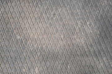 old dusty rubber mat diamond pattern
