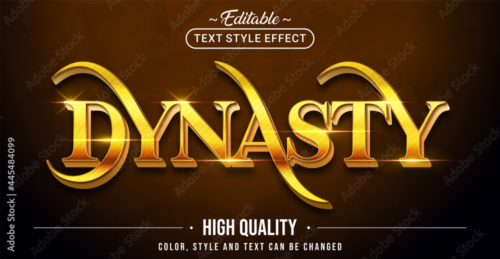 Poster editable text style effect - dynasty text style theme.