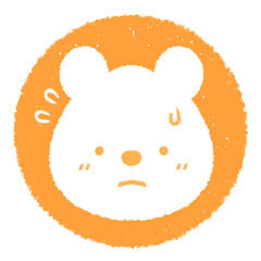 少し暑い子供シロクマのアイコン