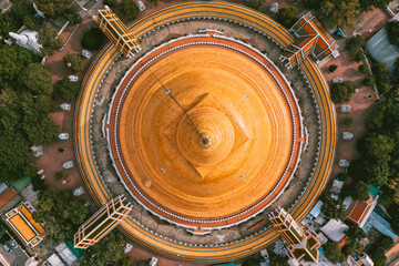 Wat Phra Pathom Chedi Ratchaworamahawihan or Wat Phra Pathommachedi Ratcha Wora Maha Wihan, in Nakhon Pathom, Thailand