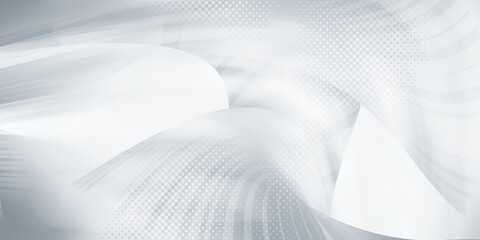 Gray halftone pattern with white line motion backdrop wallpaper. Clean Grey geometric background.