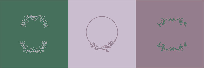 decorative frame with floral ornament