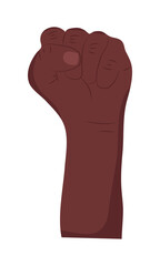 black raised fist icon
