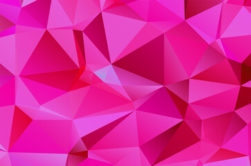 Fototapeta premium Colorful purple vivid polygonal triangular background pattern