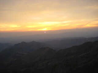 atardecer desde la ladera 