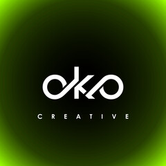 OKO Letter Initial Logo Design Template Vector Illustration