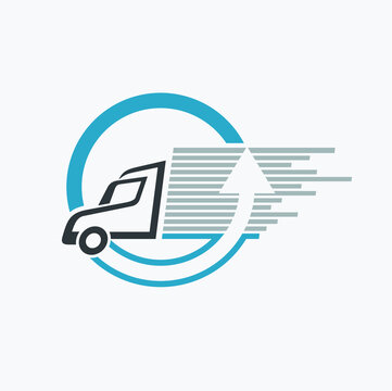 truck logistic icon, truck logistic symbol, vector art.
