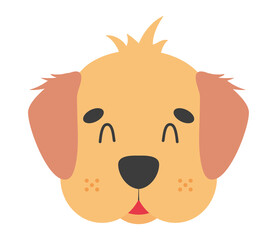 cute dog head