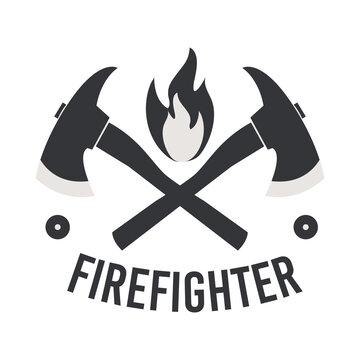 firefighter design with axes