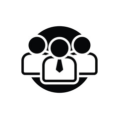 Black solid icon for disciplinary