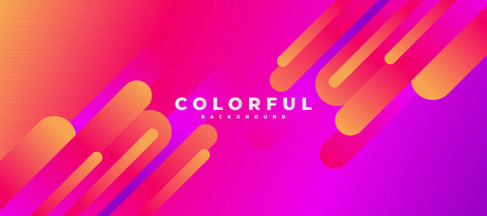 Abstract Colorful Background with Liquid Style for Banner or Web