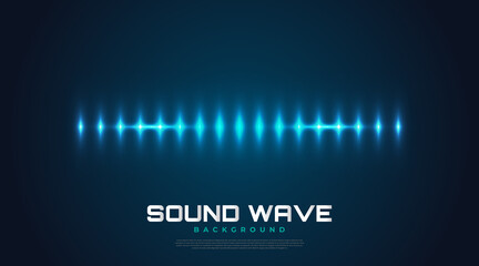 Spectrum Sound Background with Glowing Waves. Equalizer Design for Music, Data, Science and Technology. Music Background Suitable for Cover, Presentation, Banner, or Wallpaper