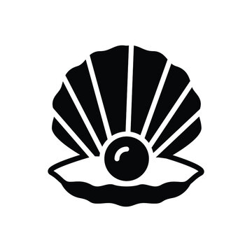 Black solid icon for shell