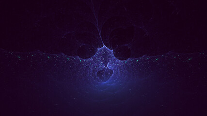 3D rendering abstract colorful fractal light background