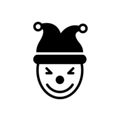 Black solid icon for entertaining 