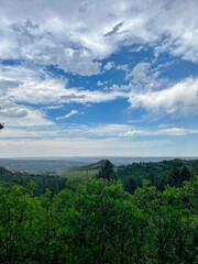 clouds over the mountains
