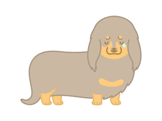 泣くダックスフント