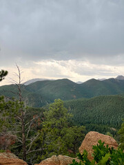 landscape of the mountains