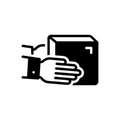 Black solid icon for receivers